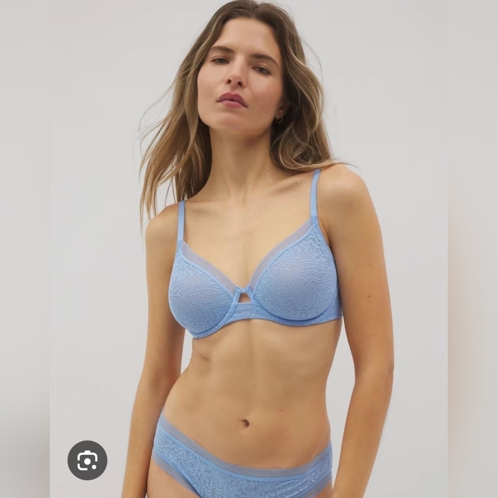 NWT Soma Unlined Lace Perfect Coverage Bra 32D